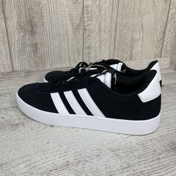 Adidas VL Court 3.0 Skate Shoes Mens Sz 11.5 Sneaker Black and White ID6278 New main image 8